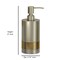 Liquid Soap Dispenser Pump Bottle | Bathroom & Kitchen | Holds Soap, Lotion & Sanitizer | Pewter/Gold
